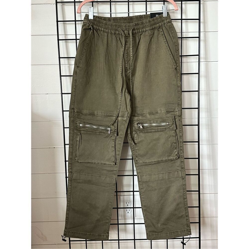 American Bazi Olive Green Cargo Twill Joggers sz medium NWT